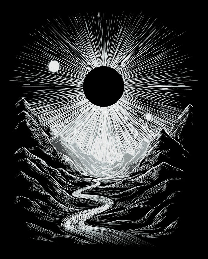 Lunar Canyon Tee-Black-Regular-Swatch--Model---M