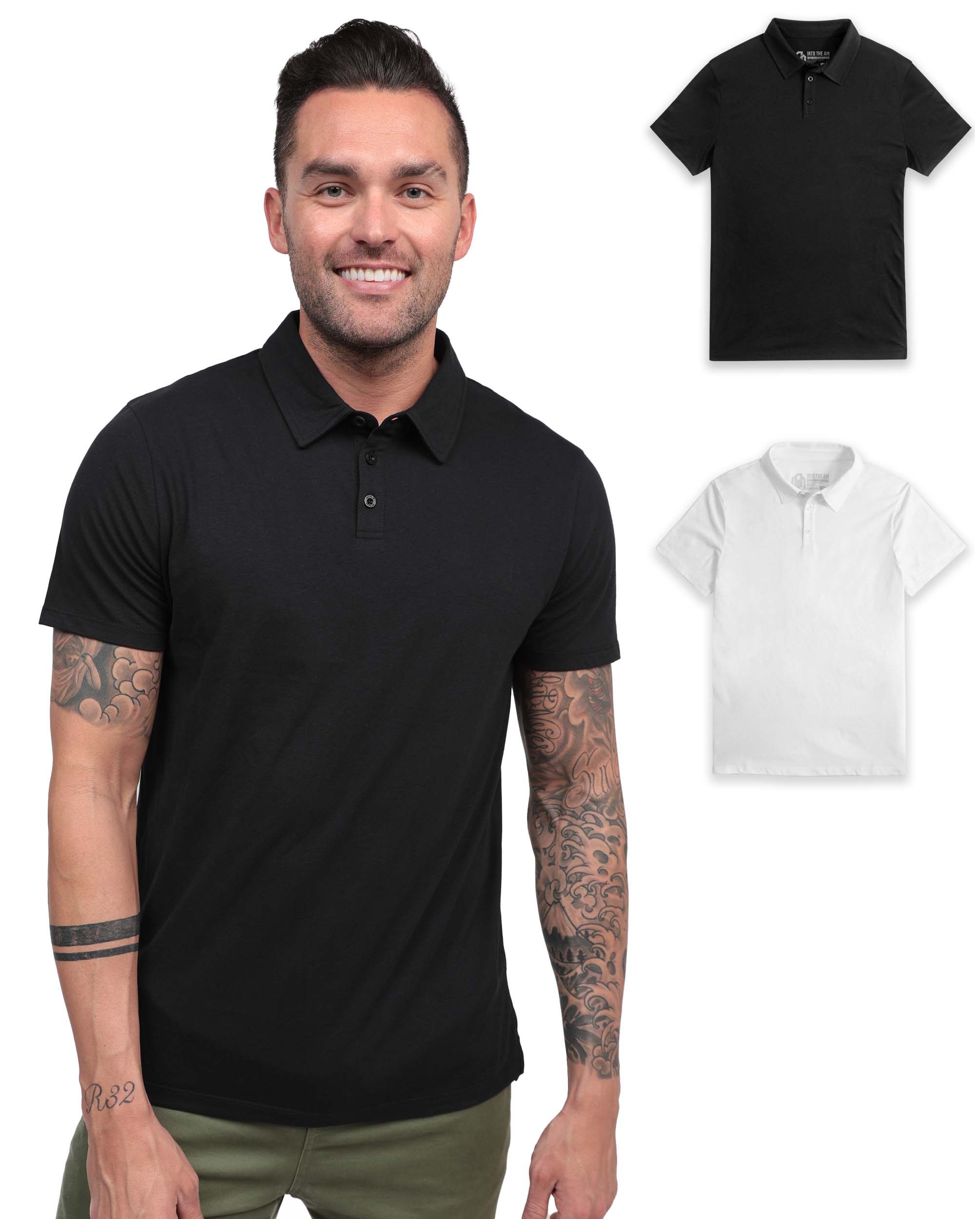 Polo 2-Pack-Black/White