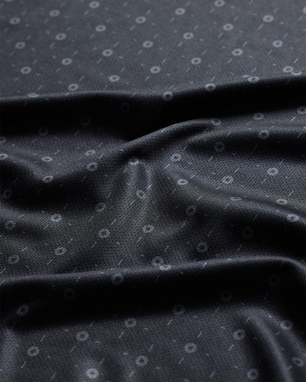 Performance Polo - Non-Branded-Black Dots-Regular-Detail--Alex---M