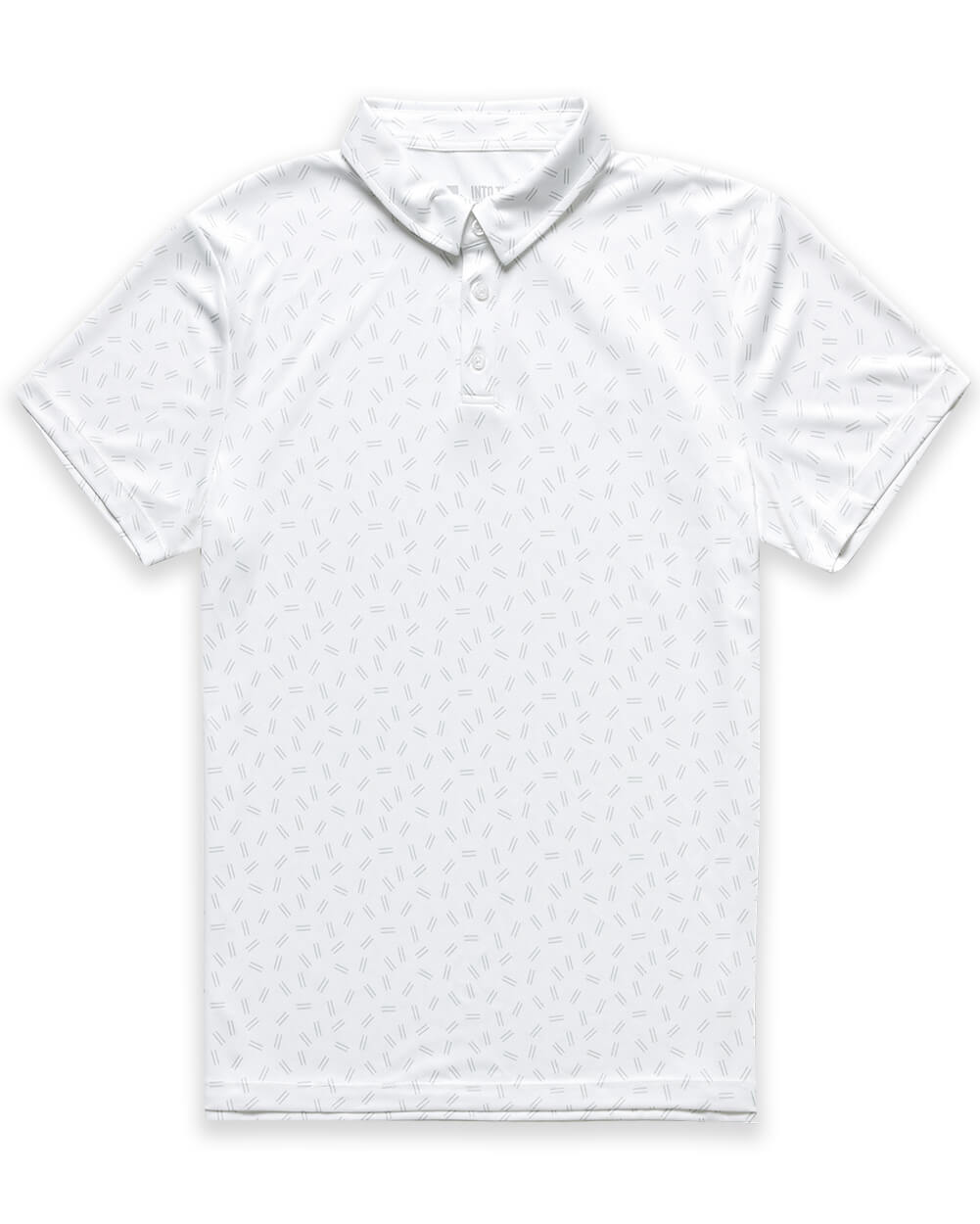Performance Polo - Non-Branded-White Dashes-Regular-Mock--Alex---M