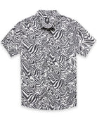 Relaxed Button Up - Non-Branded-Black Beige Animal-Regular-Mock--Alex---M