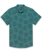 Relaxed Button Up-Green Floral-Regular-Mock--Clayton---M