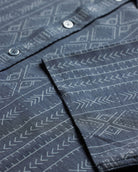 Relaxed Button Up - Non-Branded-Navy Tribal-Regular-Detail--Alex---M