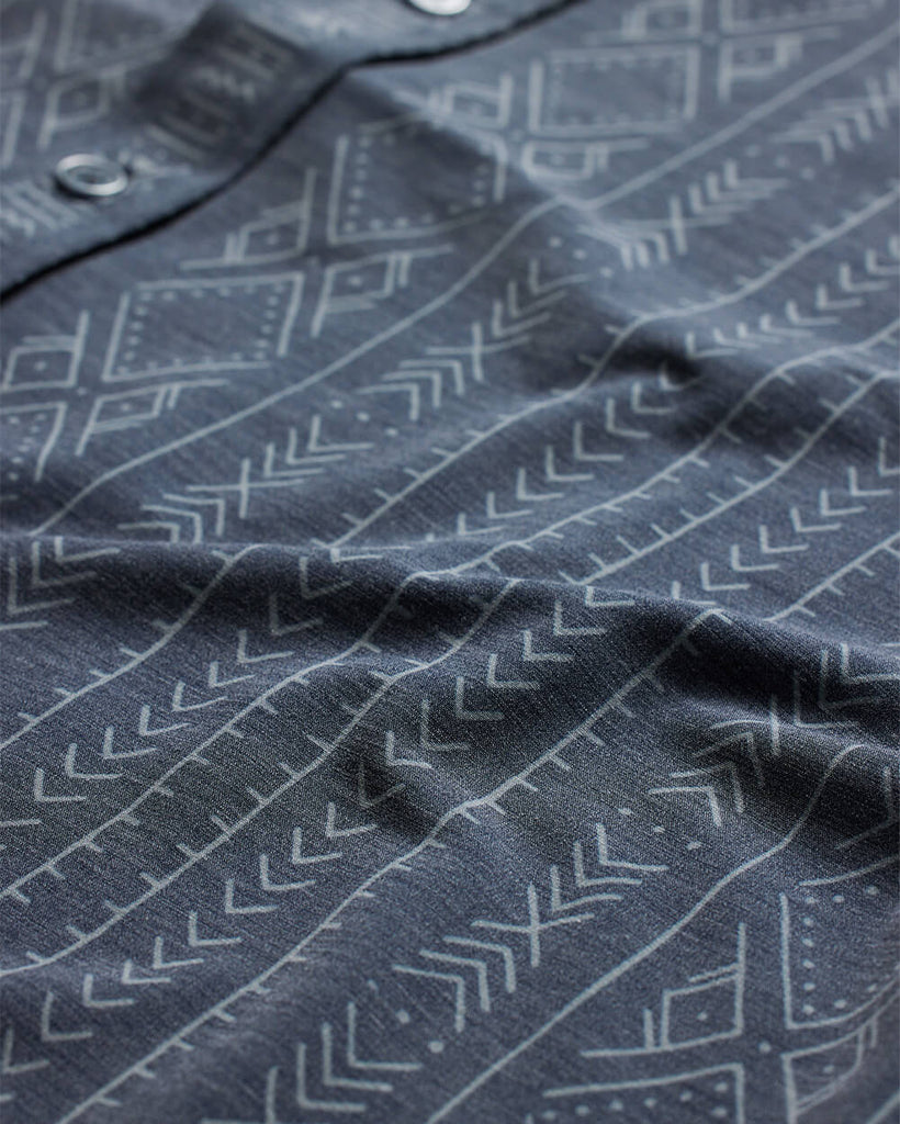 Relaxed Button Up - Non-Branded-Navy Tribal-Regular-Detail 2--Alex---M