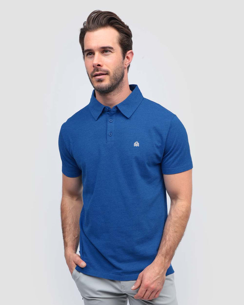 Polo - Branded-Royal Blue-Front--Alex---M