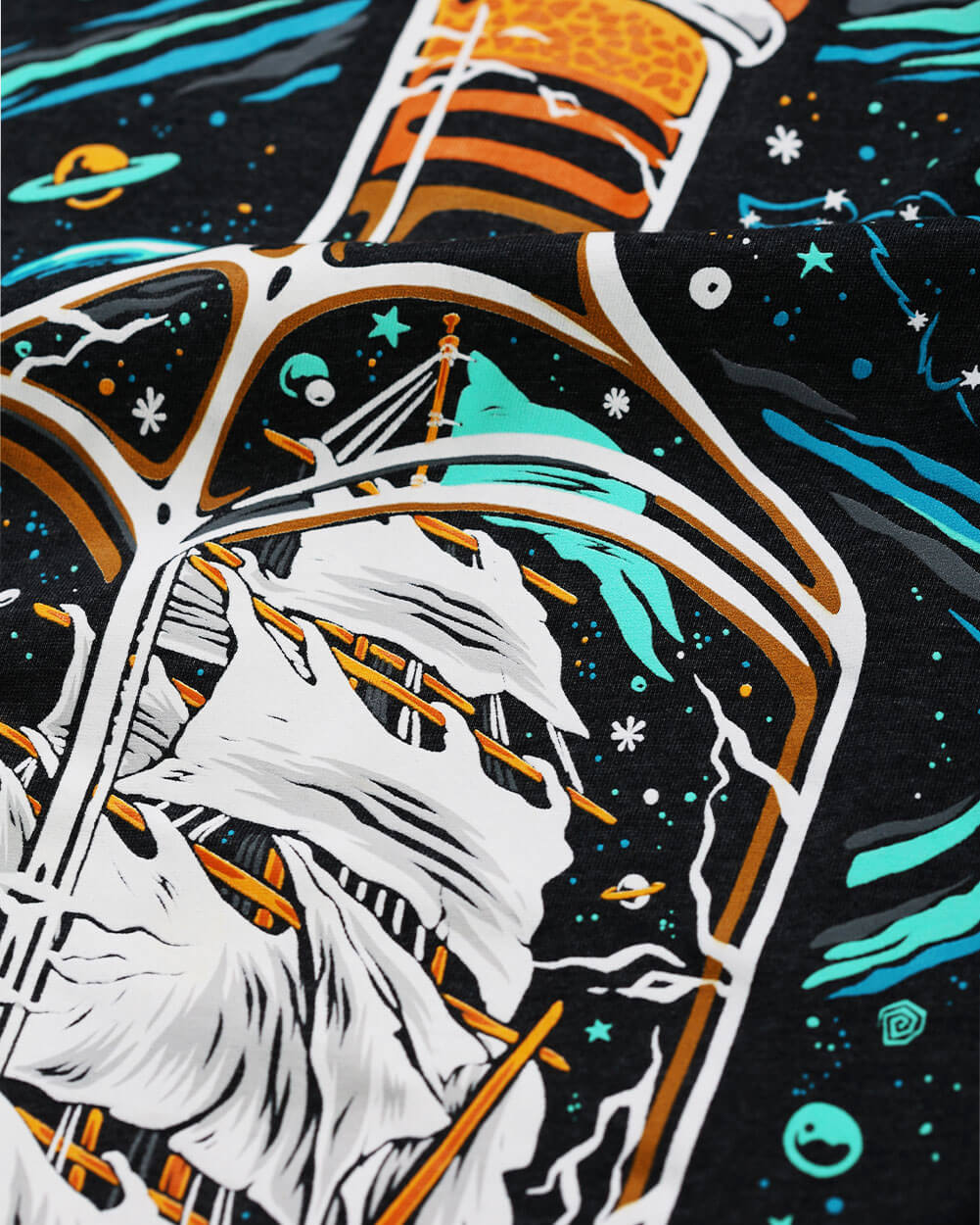Bourbon Voyage Tank-Charcoal-Detail