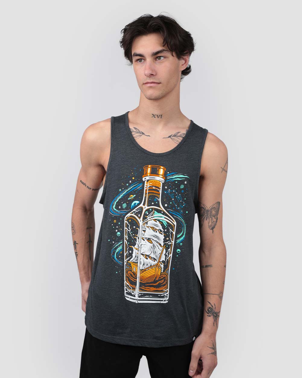 Bourbon Voyage Tank-Charcoal-Front--Ryan---L