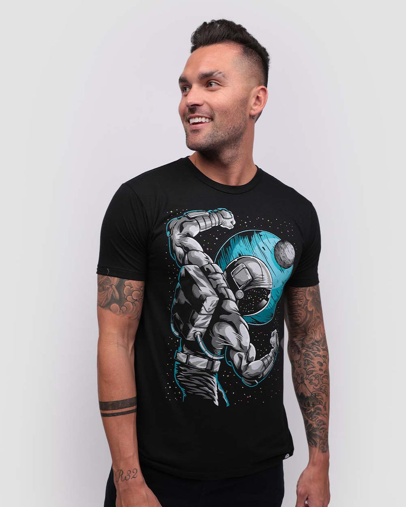 Galactic Gains Tee-Black-Front--Zach---L