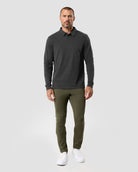 Long Sleeve Polo - Non-Branded-Charcoal-Regular-Full--Zac---L