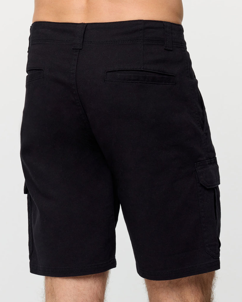 Classic Cargo Shorts - Non-Branded-Black-Regular-Back 2--Alex---30