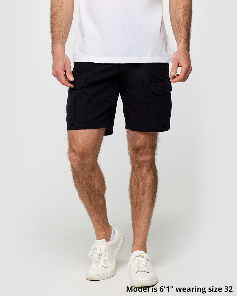 Classic Cargo Shorts - Non-Branded-Black-Regular-Size--Alex---32