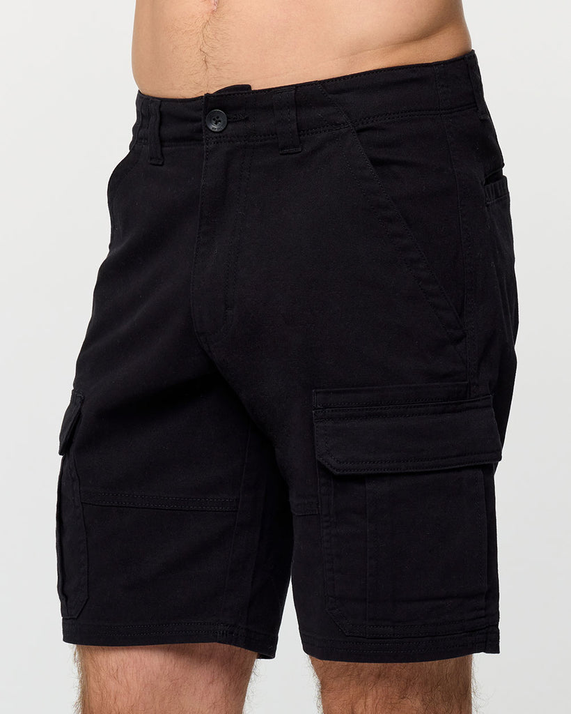 Classic Cargo Shorts - Non-Branded-Black-Regular-Front 3--Alex---30