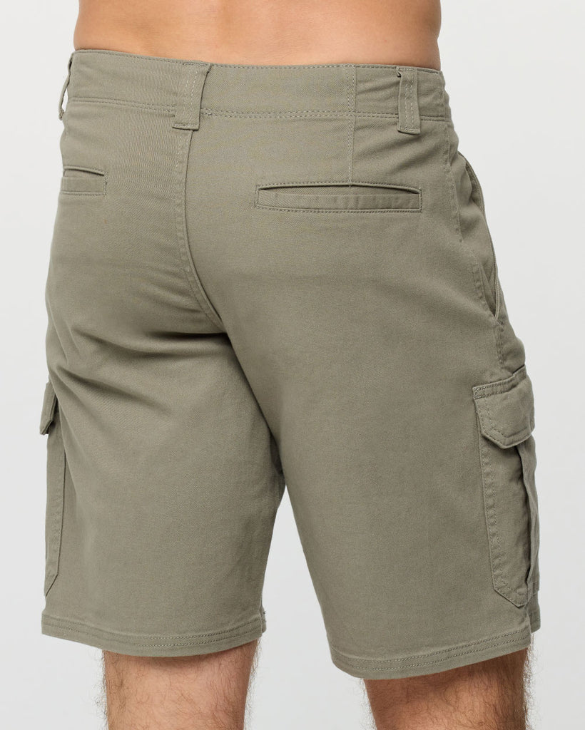 Classic Cargo Shorts - Non-Branded-Dusty Olive-Regular-Back 2--Alex---30