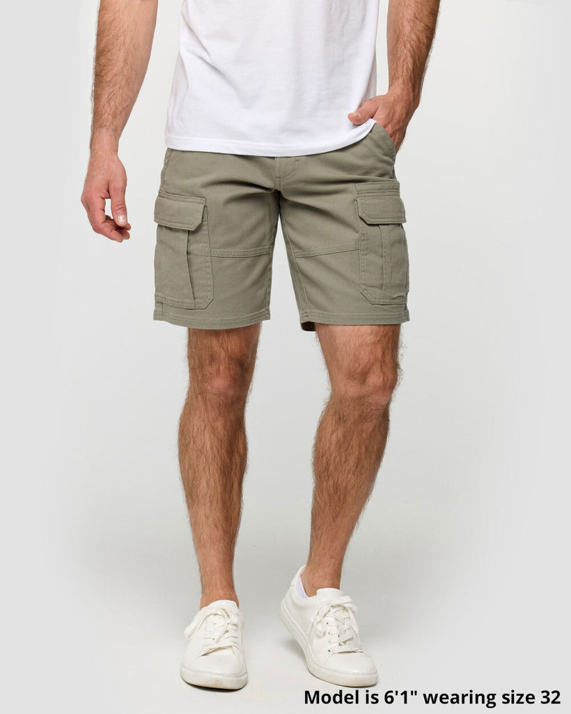 Classic Cargo Shorts - Non-Branded-Dusty Olive-Regular-Size--Alex---32