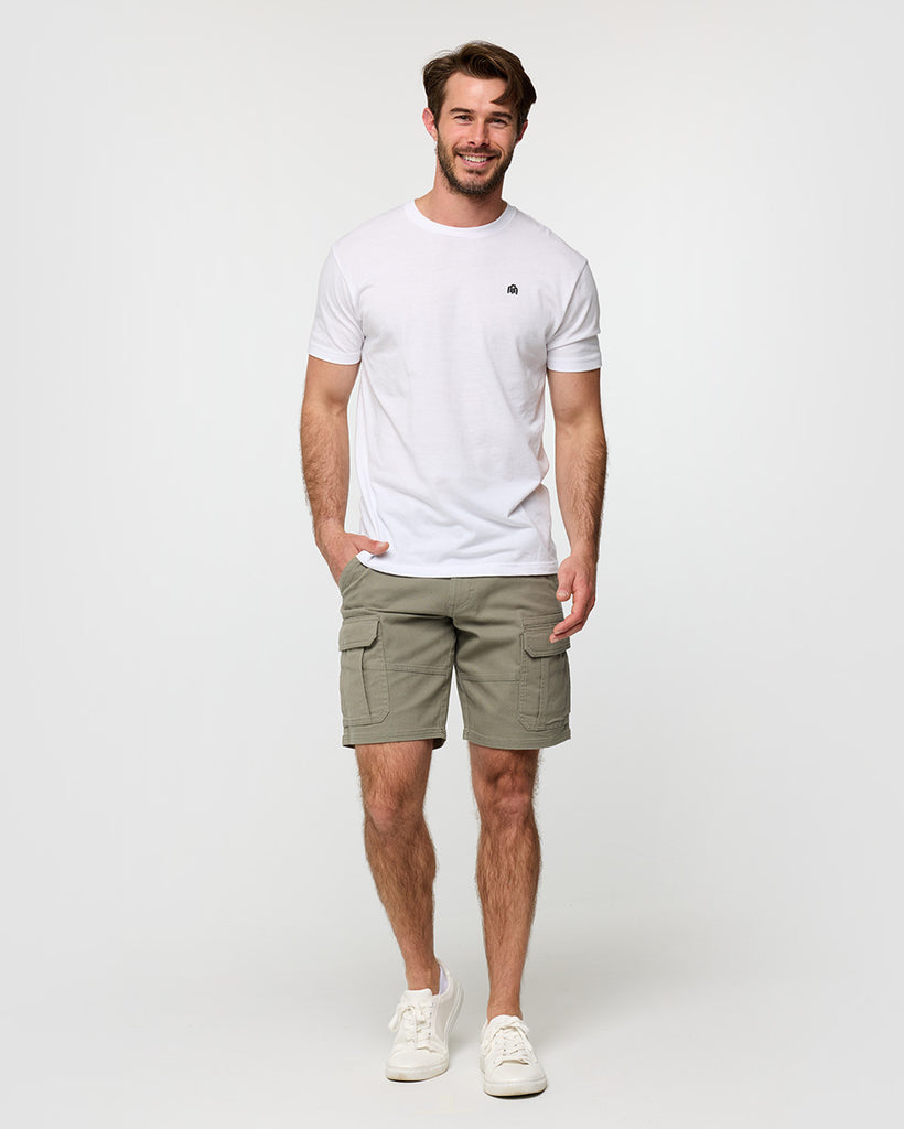 Classic Cargo Shorts - Non-Branded-Dusty Olive-Regular-Full--Alex---30