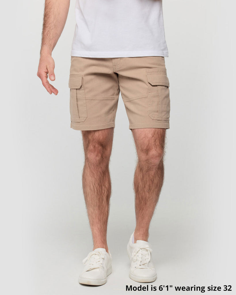 Classic Cargo Shorts - Non-Branded-Khaki-Regular-Size--Alex---32