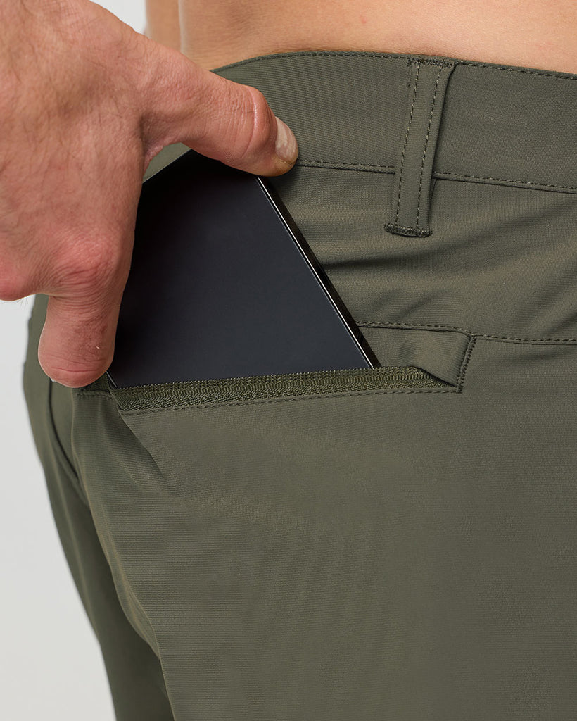 Daily Shorts-Dark Olive-9"-Regular-Macro 2--Alex---M