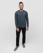 Essential Long Sleeve Tee-Navy-Full--Zach---L