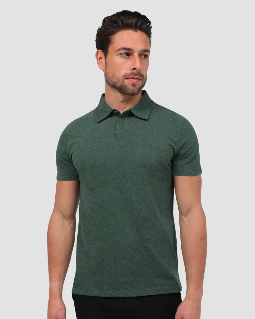 Polo - Non-Branded-Forest Green-Regular-Front--Tom---M