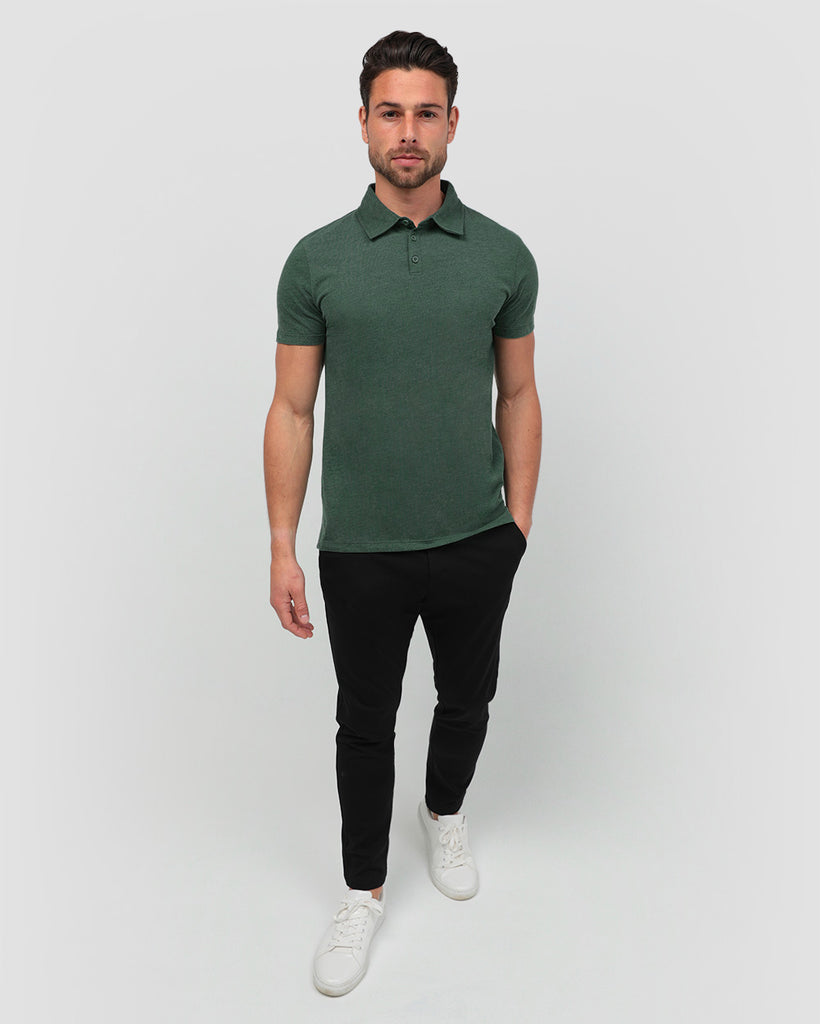 Polo - Non-Branded-Forest Green-Regular-Full--Tom---M