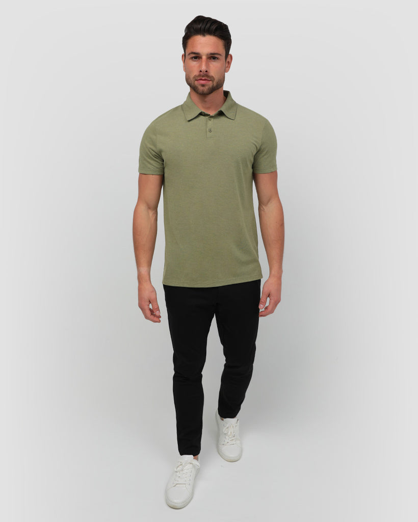 Polo - Non-Branded-Olive Green-Regular-Full--Tom---M