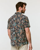 Relaxed Button Up - Non-Branded-Black Floral-Regular-Back--Alex---M