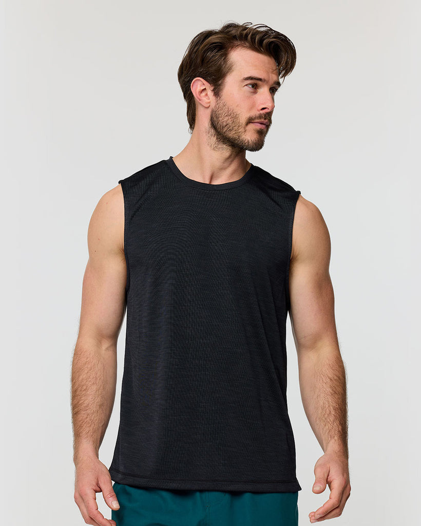 Performance Muscle Tank - Non-Branded-Black-Regular-Front--Alex---M
