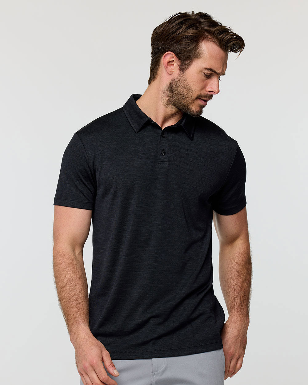 Performance Polo - Non-Branded-Black-Regular-Front--Alex---M
