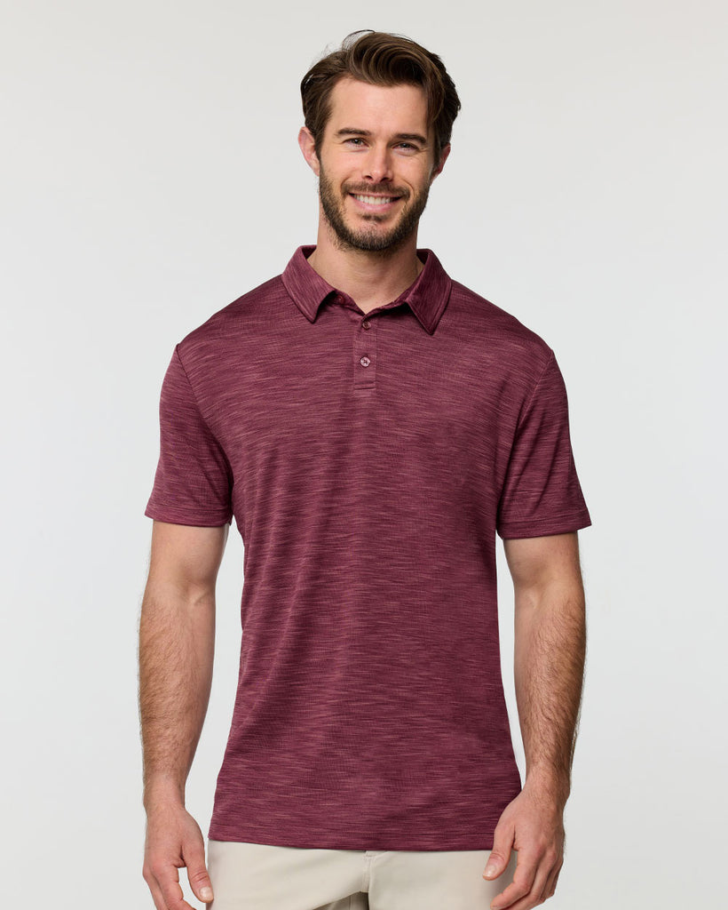 Performance Polo - Non-Branded-Maroon-Regular-Front--Alex---M