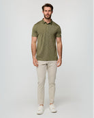 Performance Polo - Non-Branded-Olive Green-Regular-Full--Alex---M