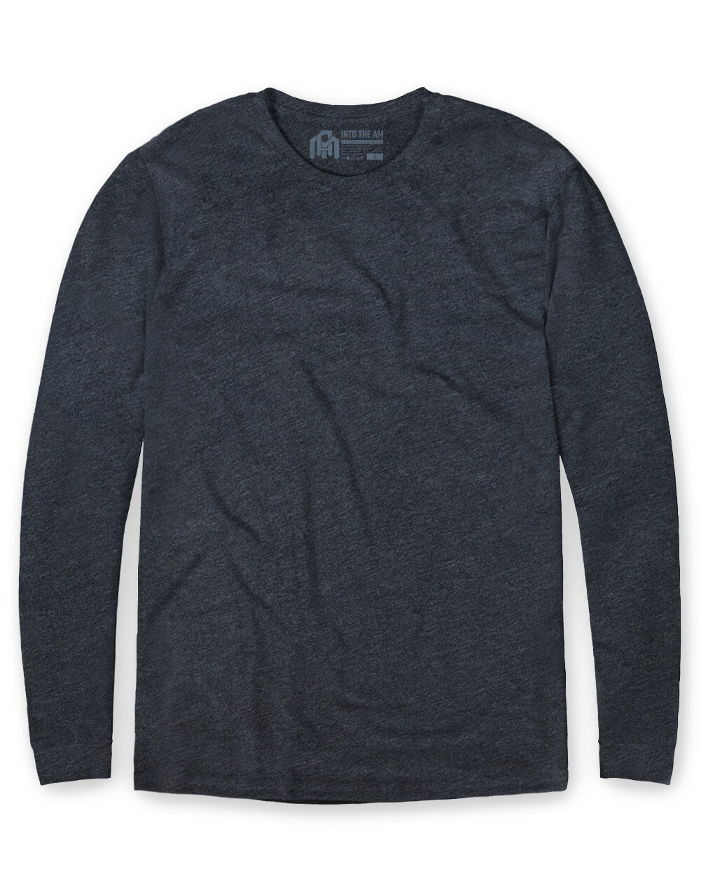 Long Sleeve Tee - Non-Branded-Charcoal-Mock-Regular--Model---L