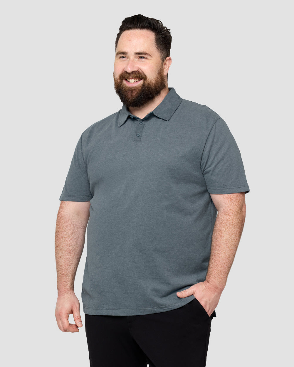 Polo - Non-Branded-Indigo-Front--Ross---2XL-Regular