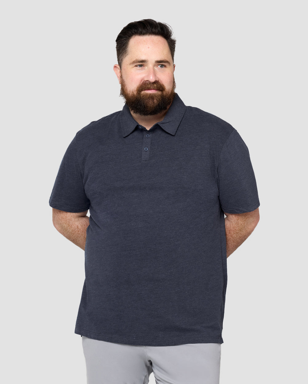 Polo - Non-Branded-Navy-Front--Ross---2XL-Regular