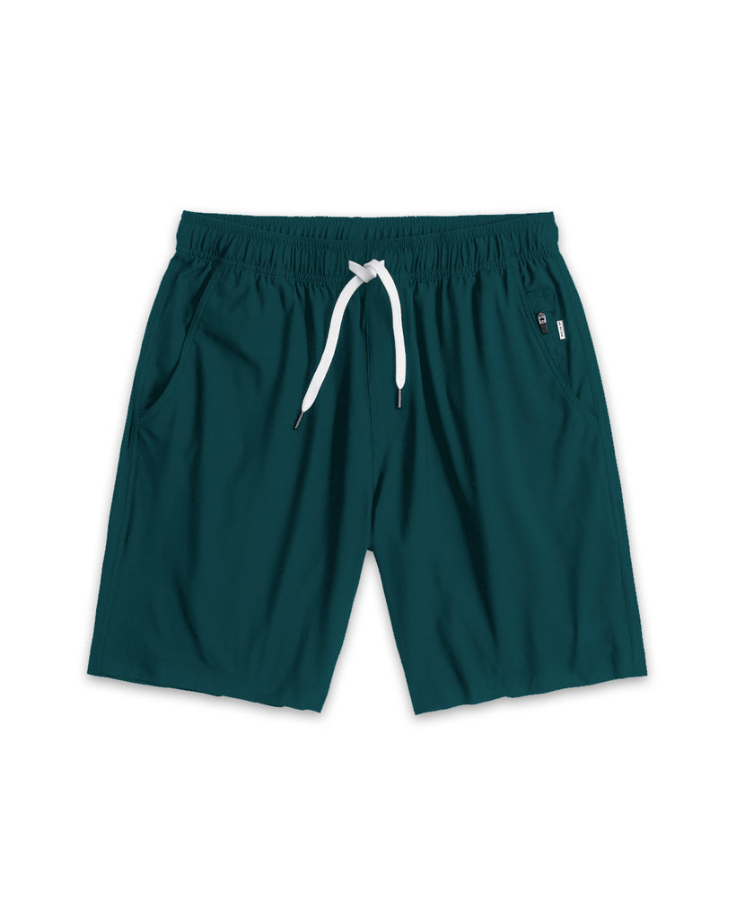 Active Shorts - Non-Branded-Dark Teal-Front