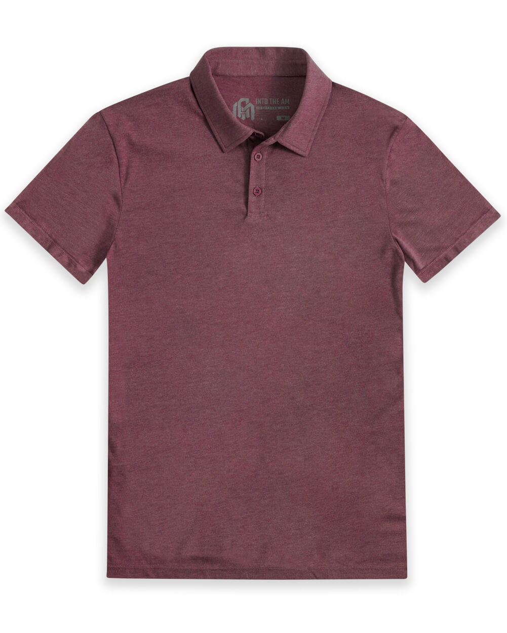 Polo - Non-Branded-Maroon-Front
