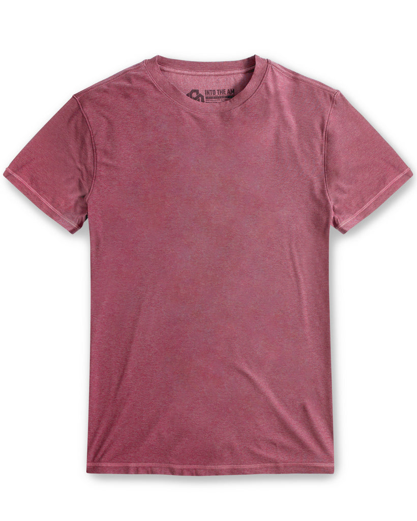 Active Tee - Non-Branded-Maroon-Front