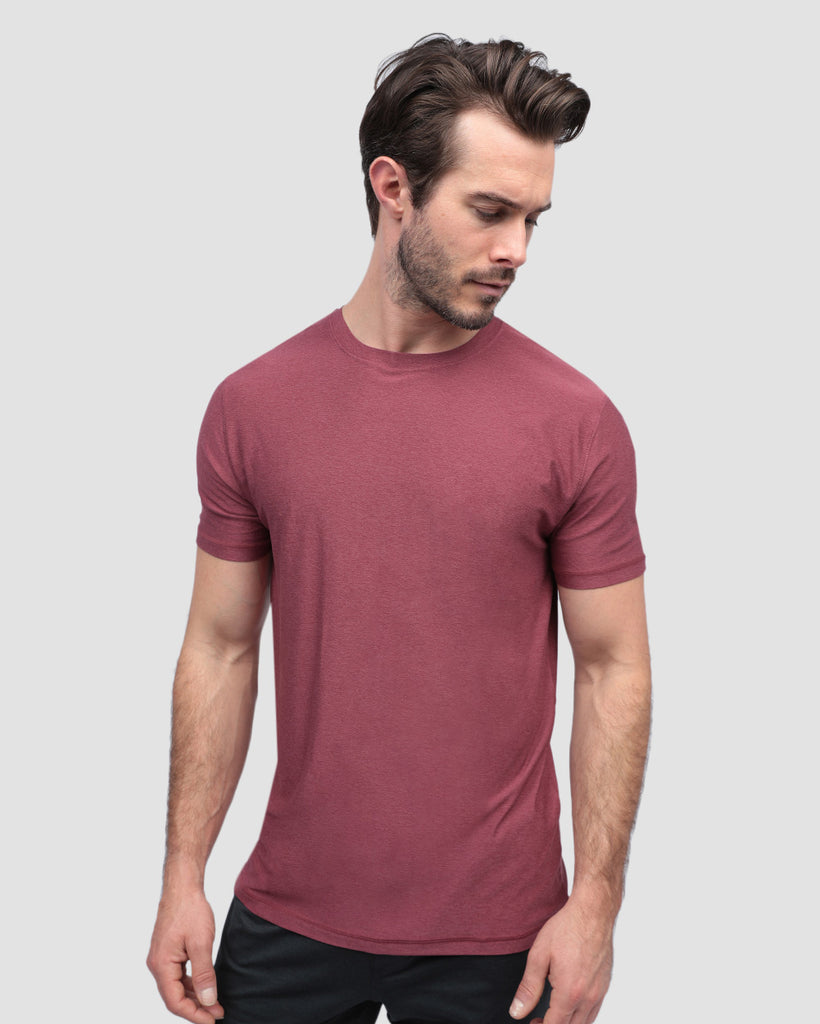 Active Tee - Non-Branded-Maroon-Front--Alex---M