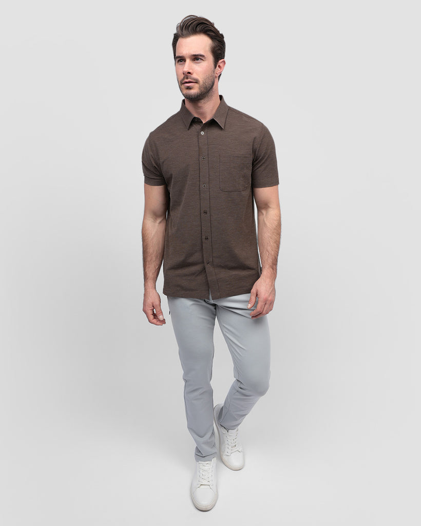 Button Up - Non-Branded-Brown-Full--Alex---M