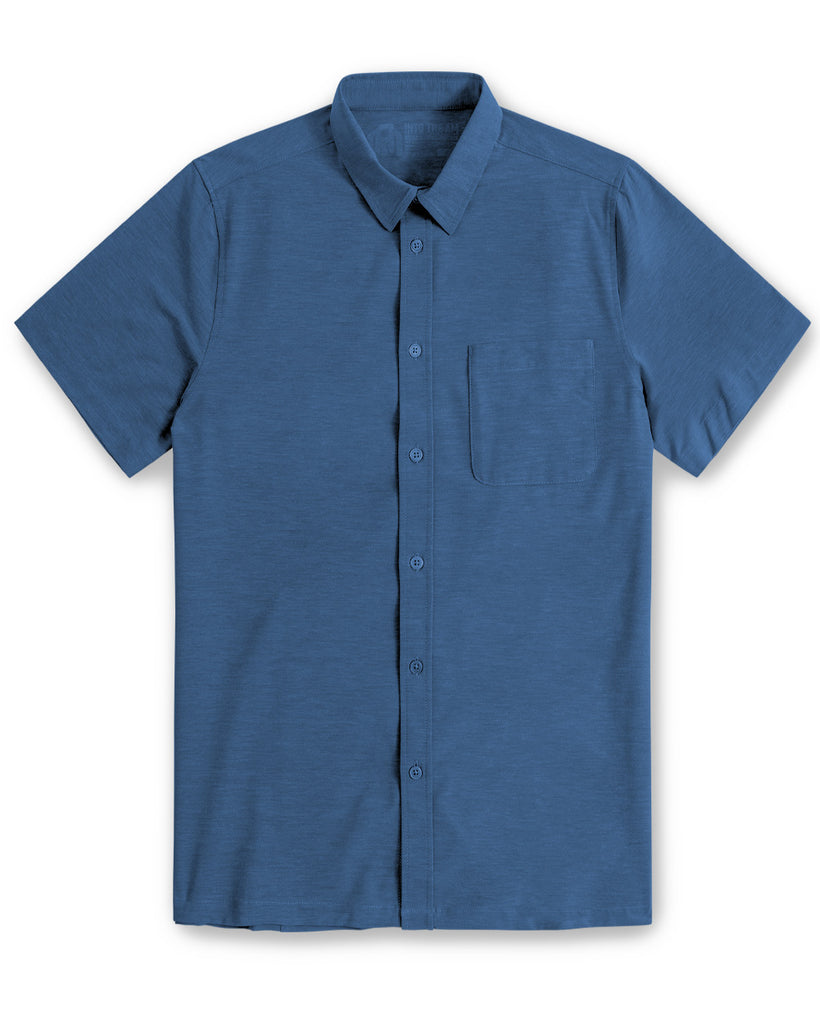 Button Up - Non-Branded-Cool Blue-Front
