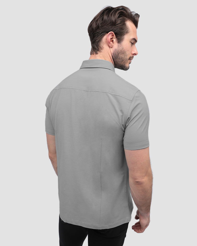 Button Up - Non-Branded-Grey-Back--Alex---M