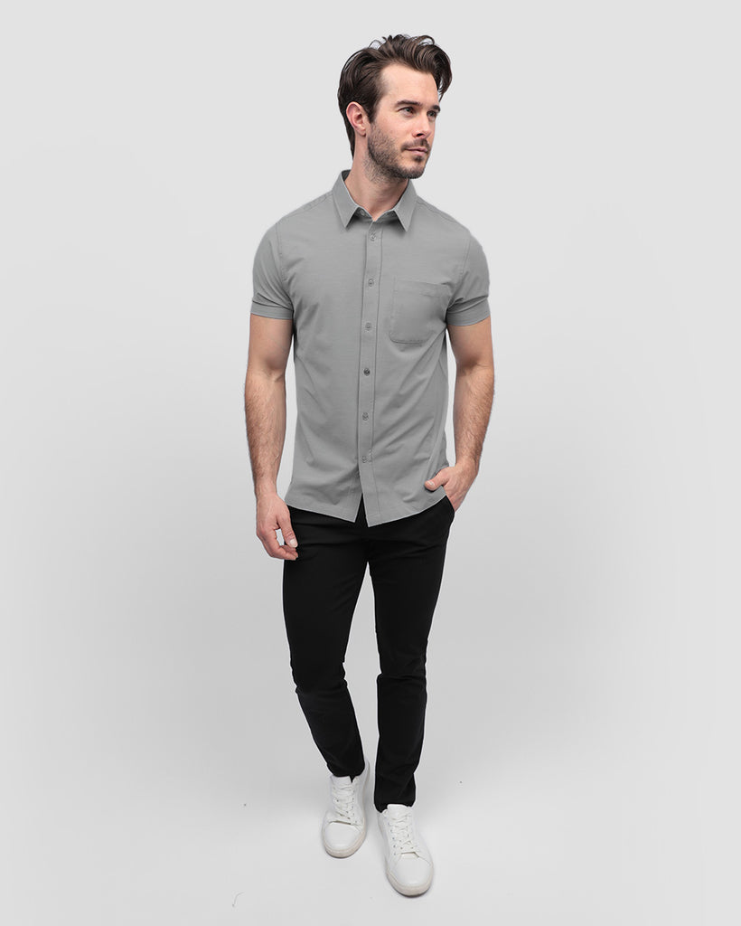 Button Up - Non-Branded-Grey-Full--Alex---M