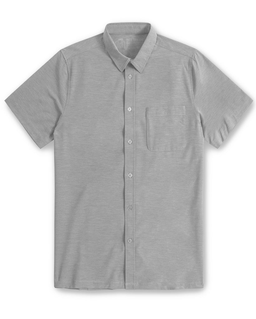 Button Up - Non-Branded-Grey-Front