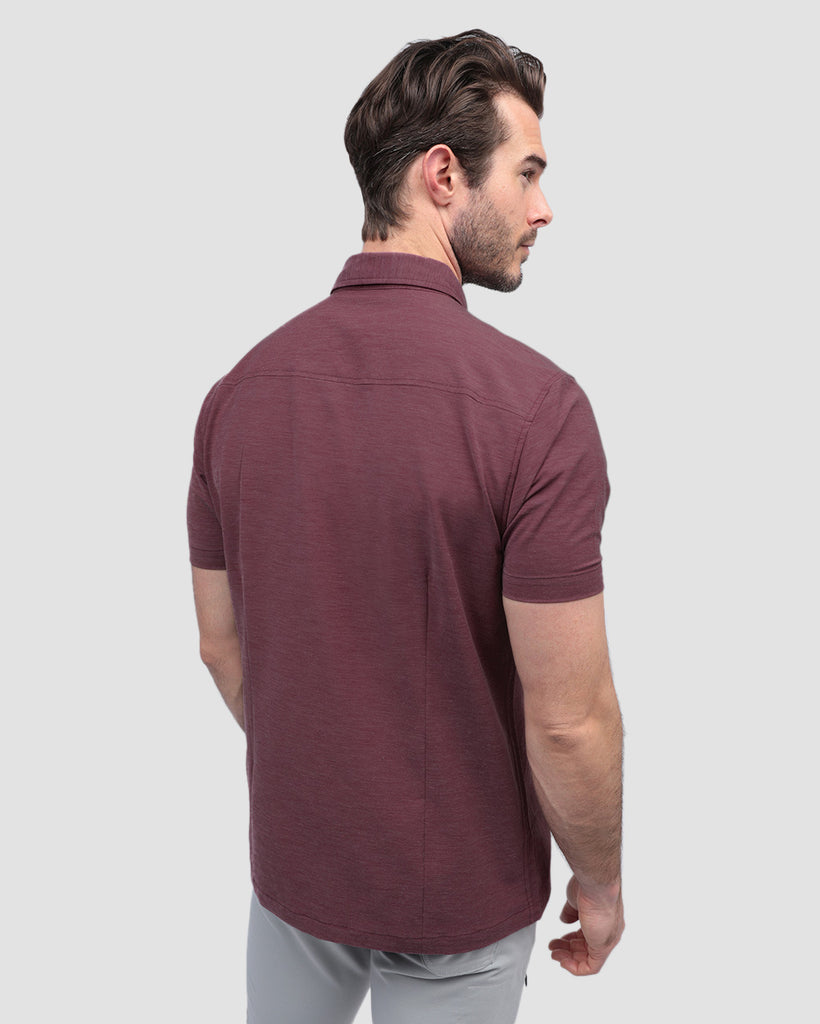 Button Up - Non-Branded-Maroon-Back--Alex---M