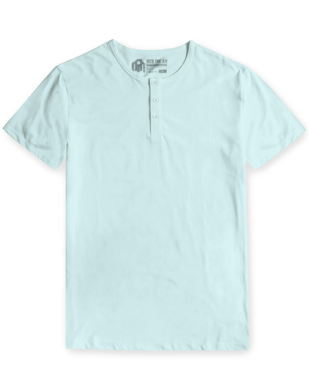 Henley Tee - Non-Branded-Light Blue-Front