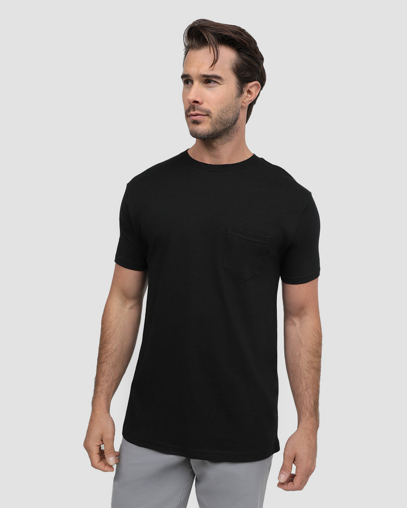Pocket Tee-Black-Front--Alex---M