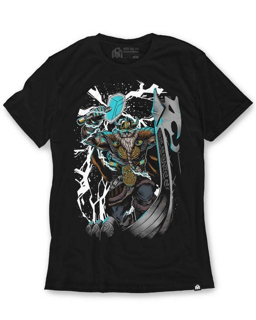 Norse Nobility Tee-Black-Front