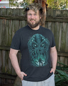 Galactic Siege Glow-in-the-Dark Tee-Midnight Navy-Regular-Lifestyle--Model---M