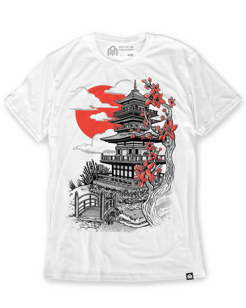 Pagoda Point Tee-White-Front