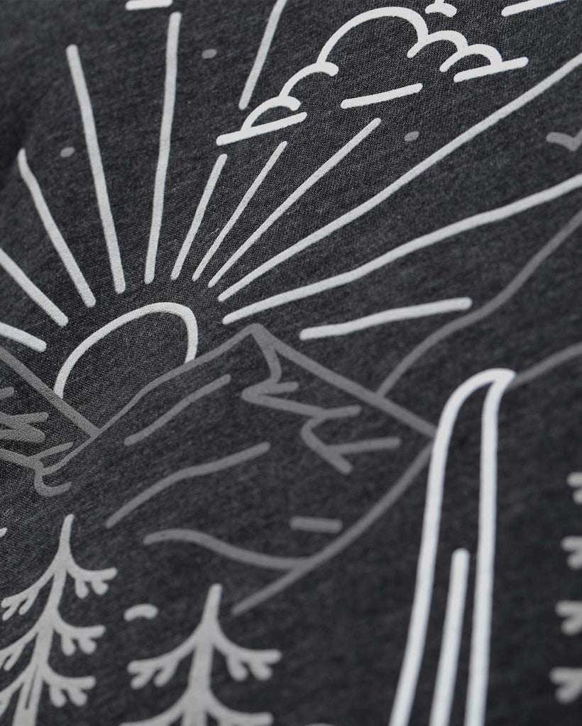 Picturesque Tee-Charcoal-Detail