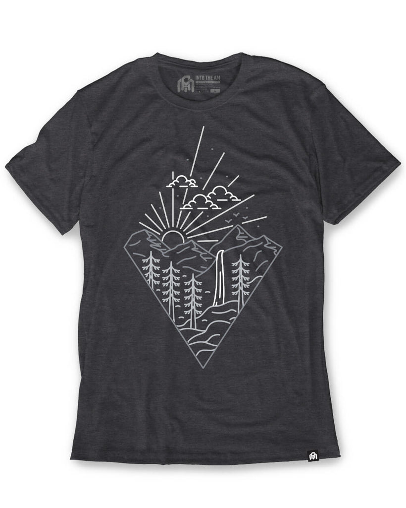 Picturesque Tee-Charcoal-Front